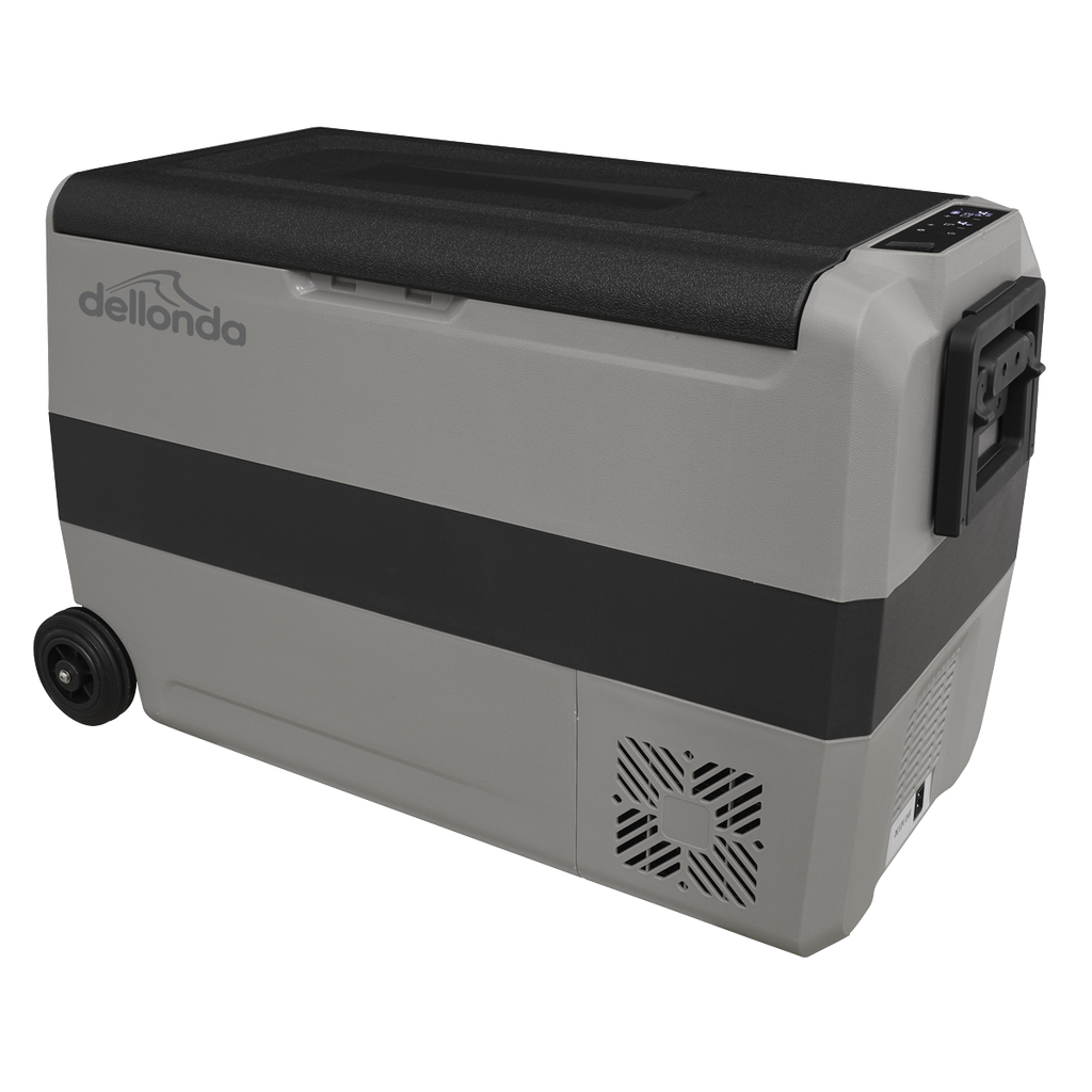 Dellonda DL14 Dual Zone Portable Fridge, Freezer & Cool Box with LED Display, 50 Litre Capacity, 12/24V