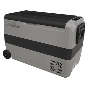 Dellonda DL14 Dual Zone Portable Fridge, Freezer & Cool Box with LED Display, 50 Litre Capacity, 12/24V