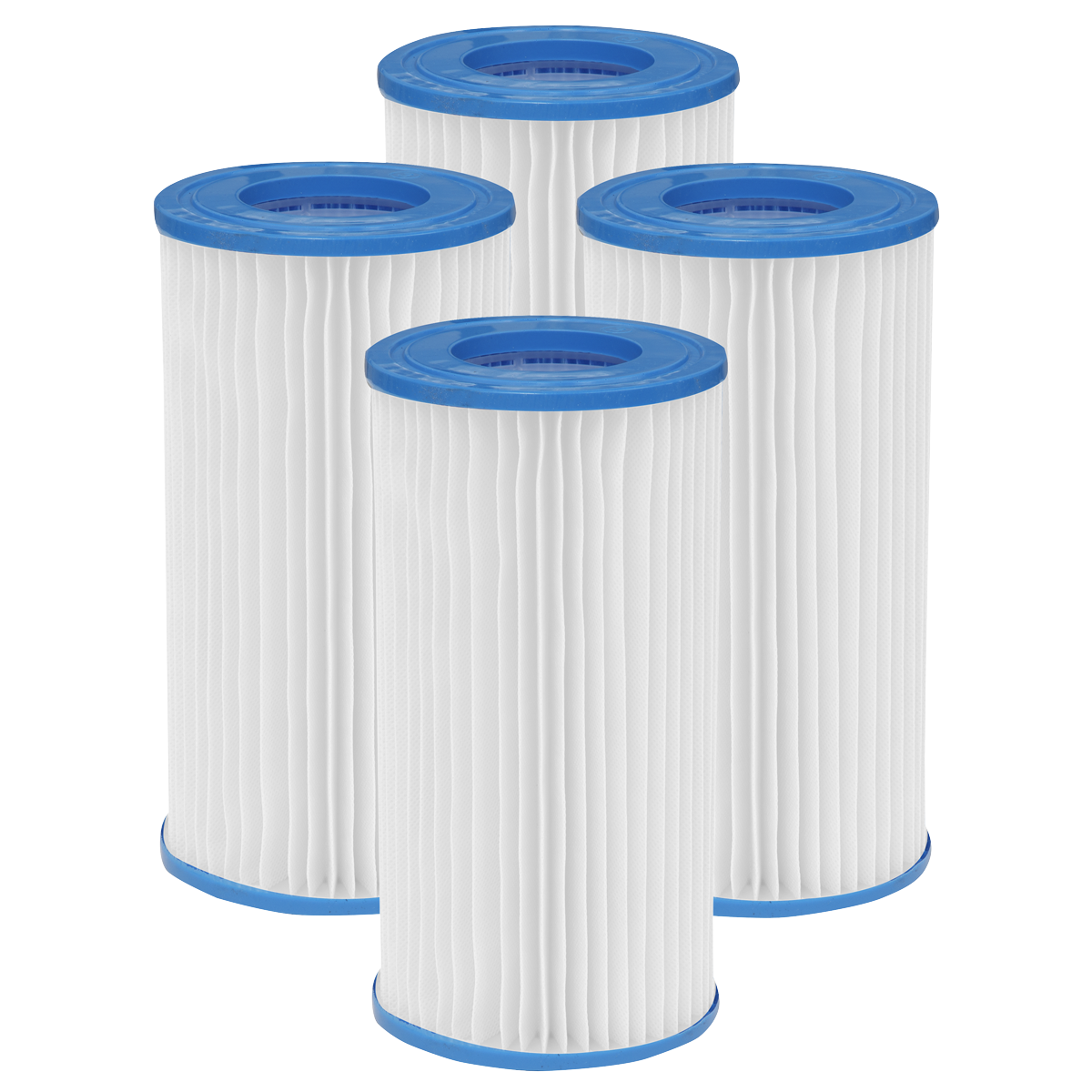 Dellonda Deluxe Steel Frame Swimming Pool with Filter Pump 18ft, Top Cover, Ground Sheet, Additional Filters & Starter Kit