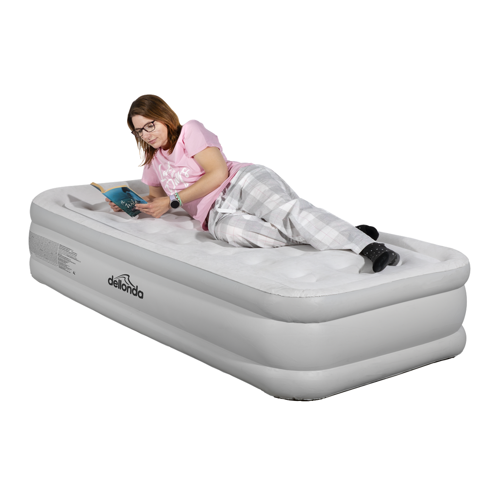 Dellonda Single High-Raised Air Bed with Removable Electric Pump (DL144)