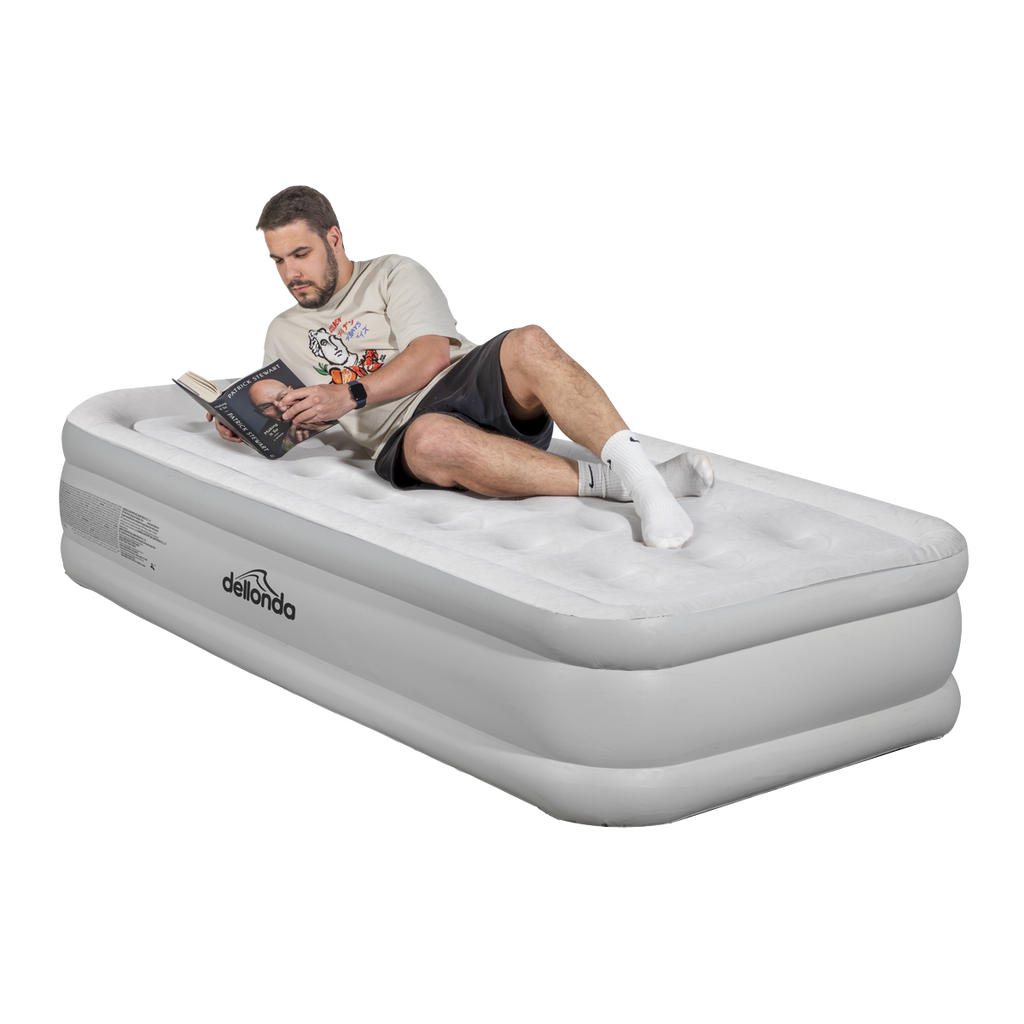 Dellonda Single High-Raised Air Bed with Removable Electric Pump (DL144)
