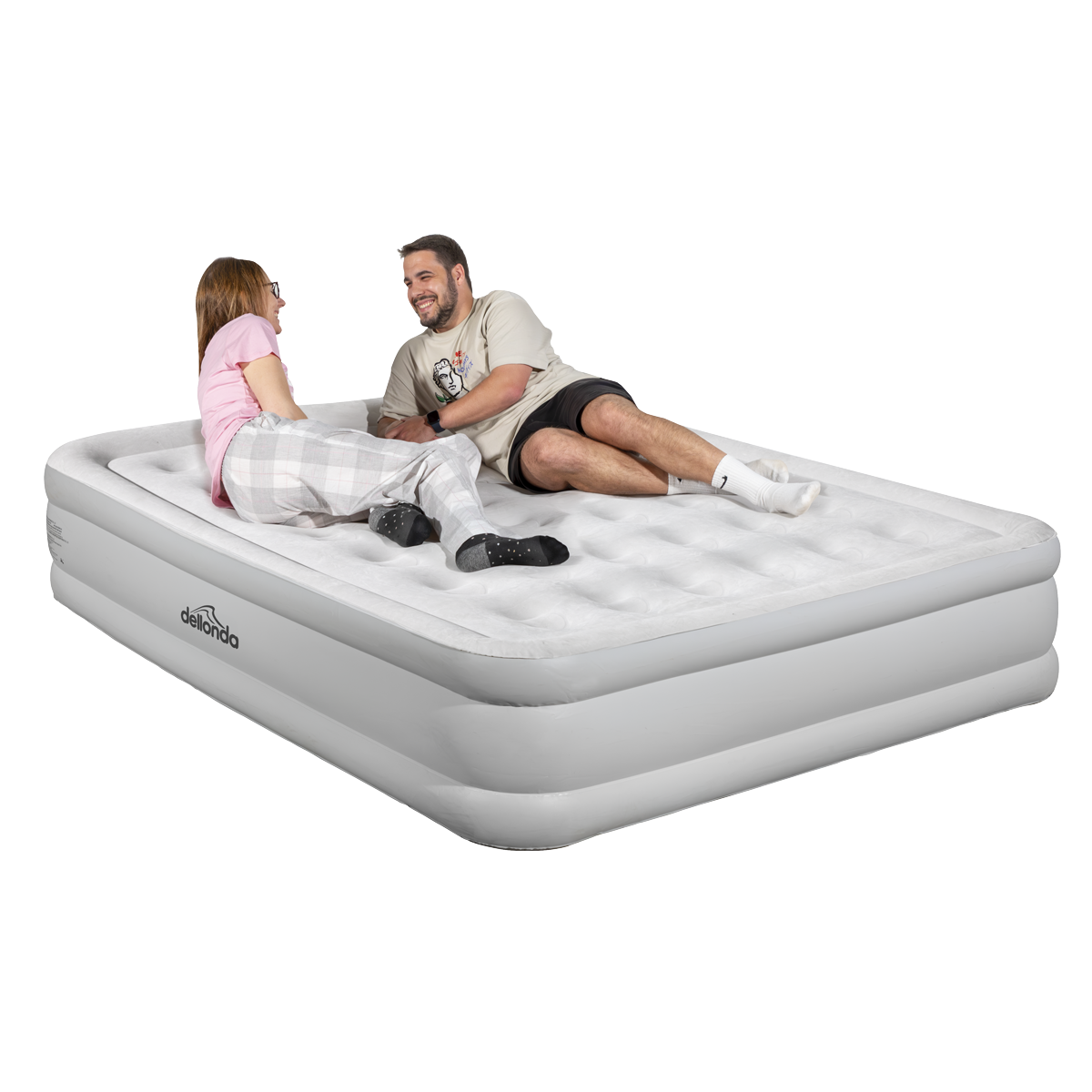 Dellonda Queen High-Raised Air Bed with Removable Electric Pump (DL145)