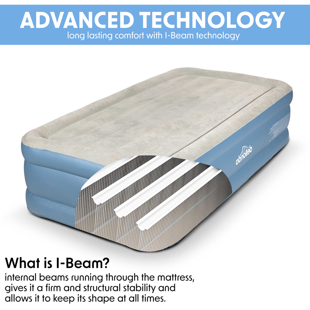 Dellonda Single High-Raised Air Bed with Built-in Electric Pump (DL146)