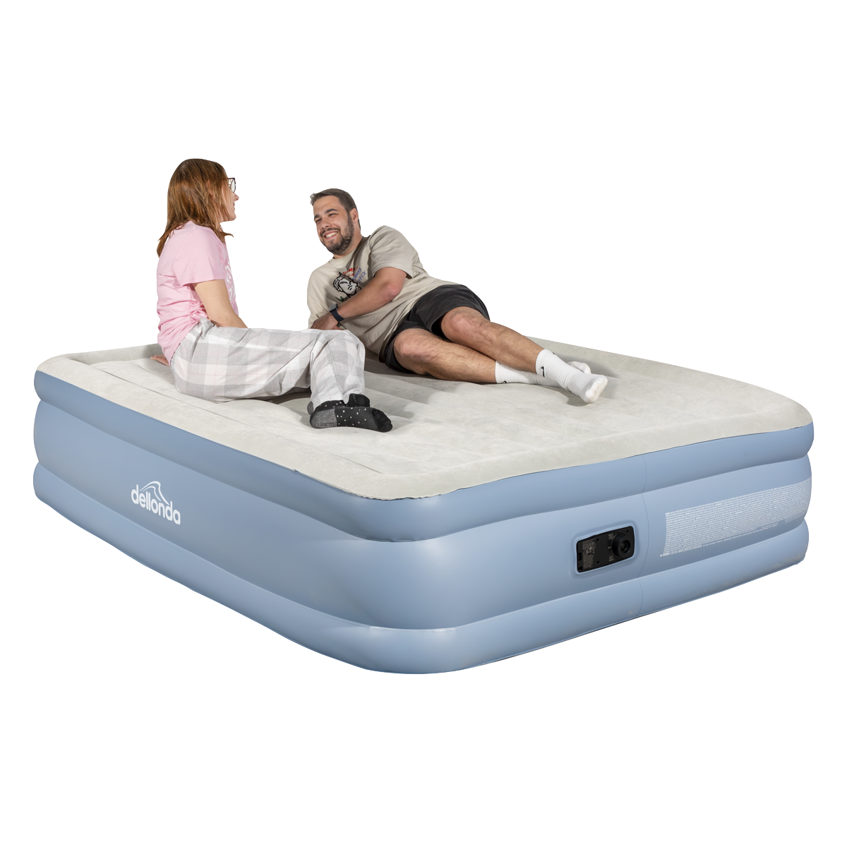 Dellonda Queen High-Raised Air Bed with Built-in Electric Pump (DL147) (Factory Refurbished A)