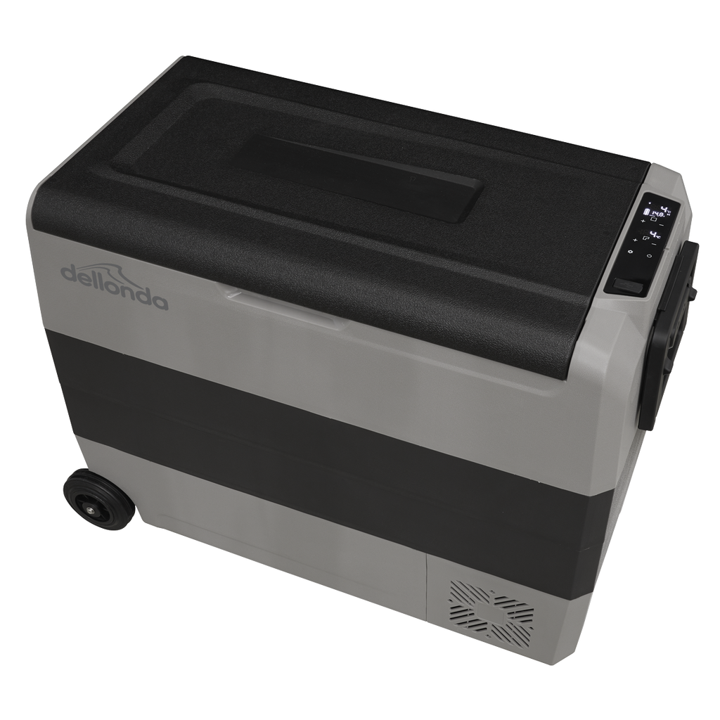 Dellonda DL15 Dual Zone Portable Fridge Freezer & Cool Box with LED Display, 60 Litre Capacity, 12/24V