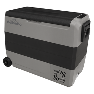 Dellonda DL15 Dual Zone Portable Fridge Freezer & Cool Box with LED Display, 60 Litre Capacity, 12/24V