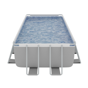 Dellonda DL150 Deluxe 21ft Steel Frame Swimming Pool with Step Ladder & Filter Pump