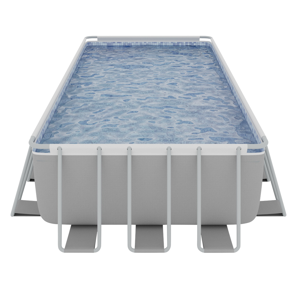 Dellonda DL151 Deluxe 25ft Steel Frame Swimming Pool with Step Ladder & Filter Pump