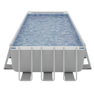 Dellonda DL151 Deluxe 25ft Steel Frame Swimming Pool with Step Ladder & Filter Pump