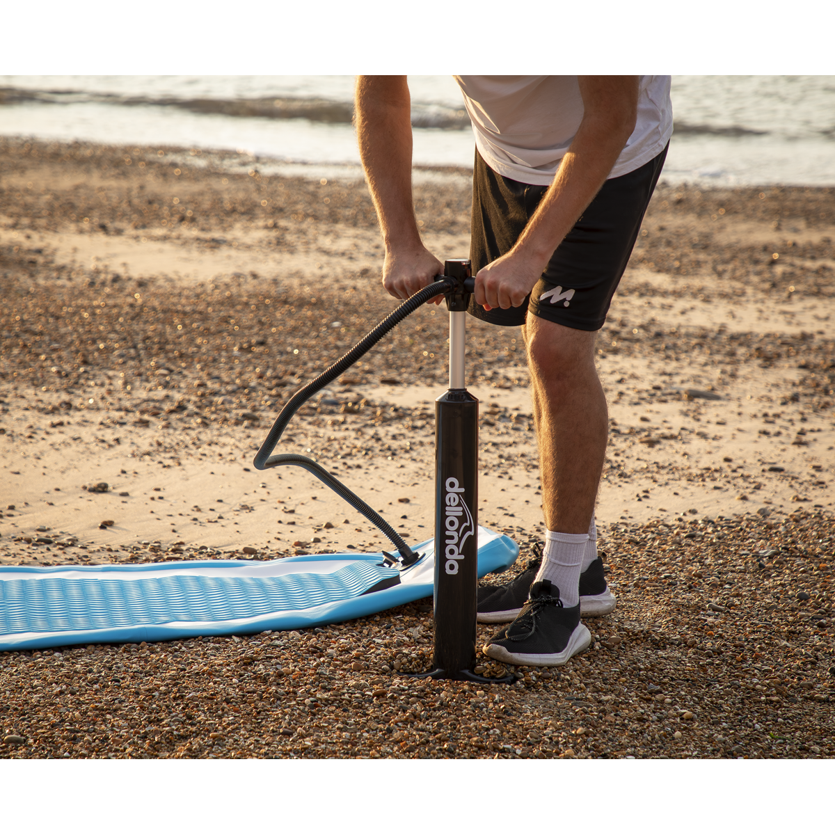 Dellonda Inflatable Stand-Up Paddle Board 10'6", Light Blue (DL152)