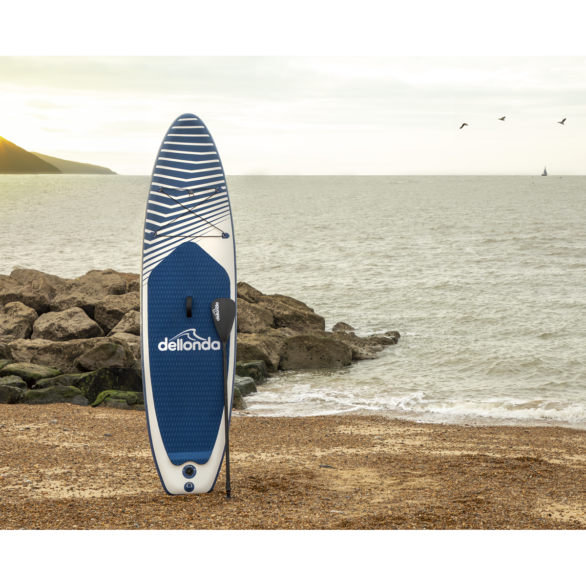 Dellonda Inflatable Stand-Up Paddle Board 10'2", Dark Blue (DL153)