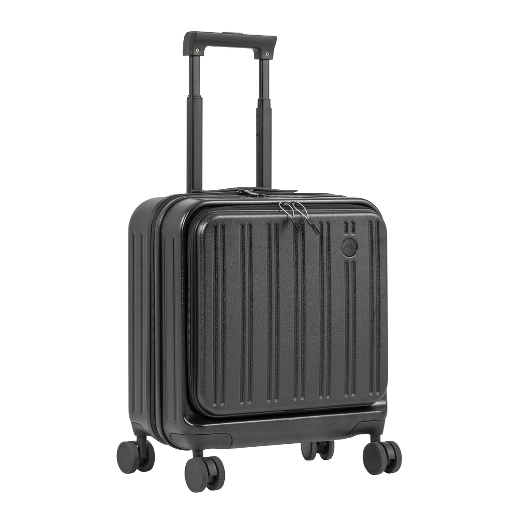 Dellonda Cabin Size Luggage with Dual TSA Lock 18", Black (DL156)