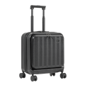Dellonda Cabin Size Luggage with Dual TSA Lock 18", Black (DL156)