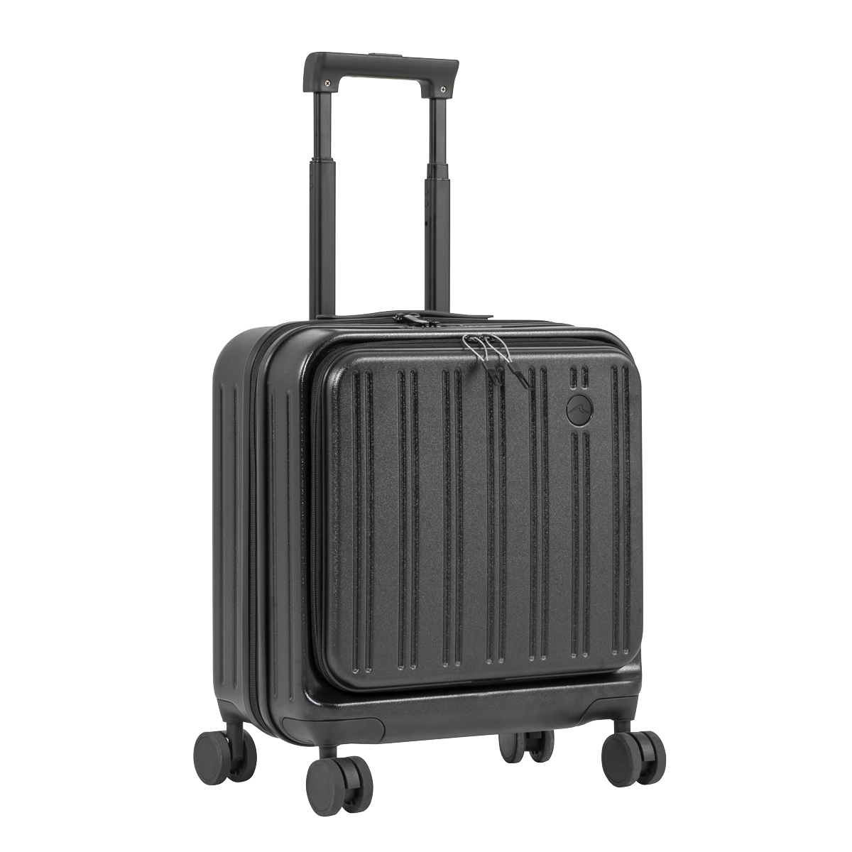 Dellonda Cabin Size Luggage with Dual TSA Lock 18", Black (DL156)