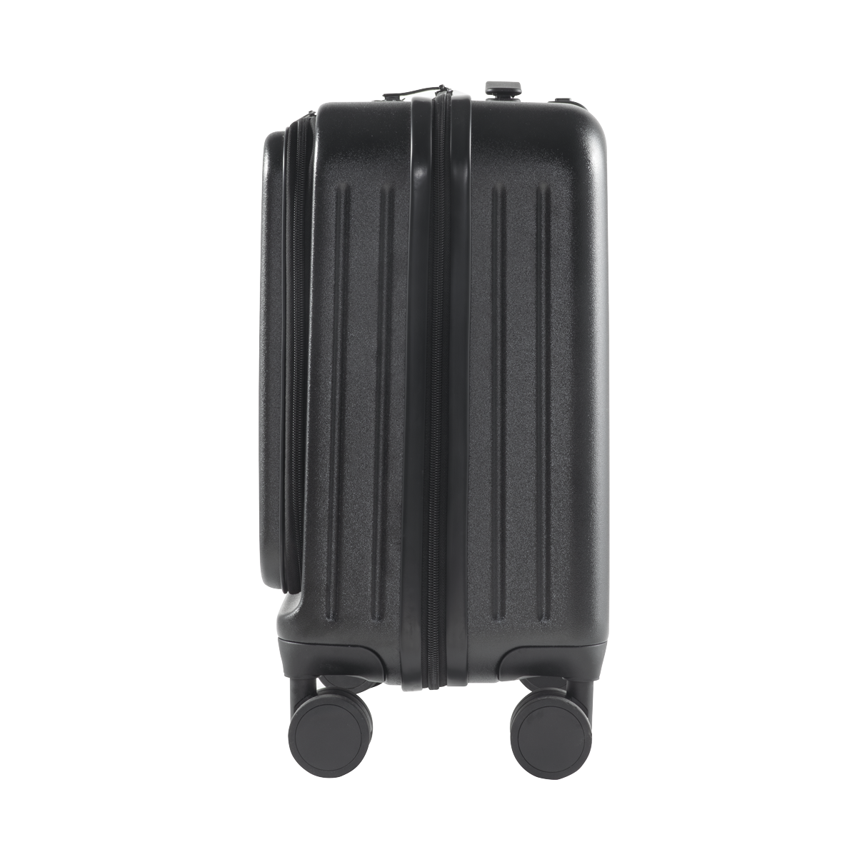 Dellonda Cabin Size Luggage with Dual TSA Lock 18", Black (DL156)
