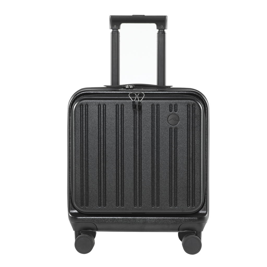 Dellonda Cabin Size Luggage with Dual TSA Lock 18", Black (DL156)