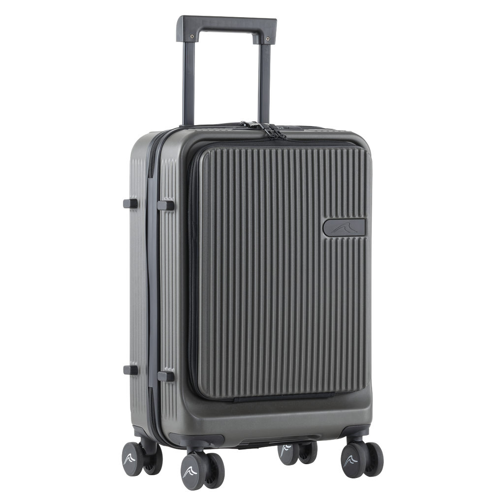 Dellonda Cabin Size Luggage with Dual TSA Lock 20", Black (DL157) (Factory Refurbished A)