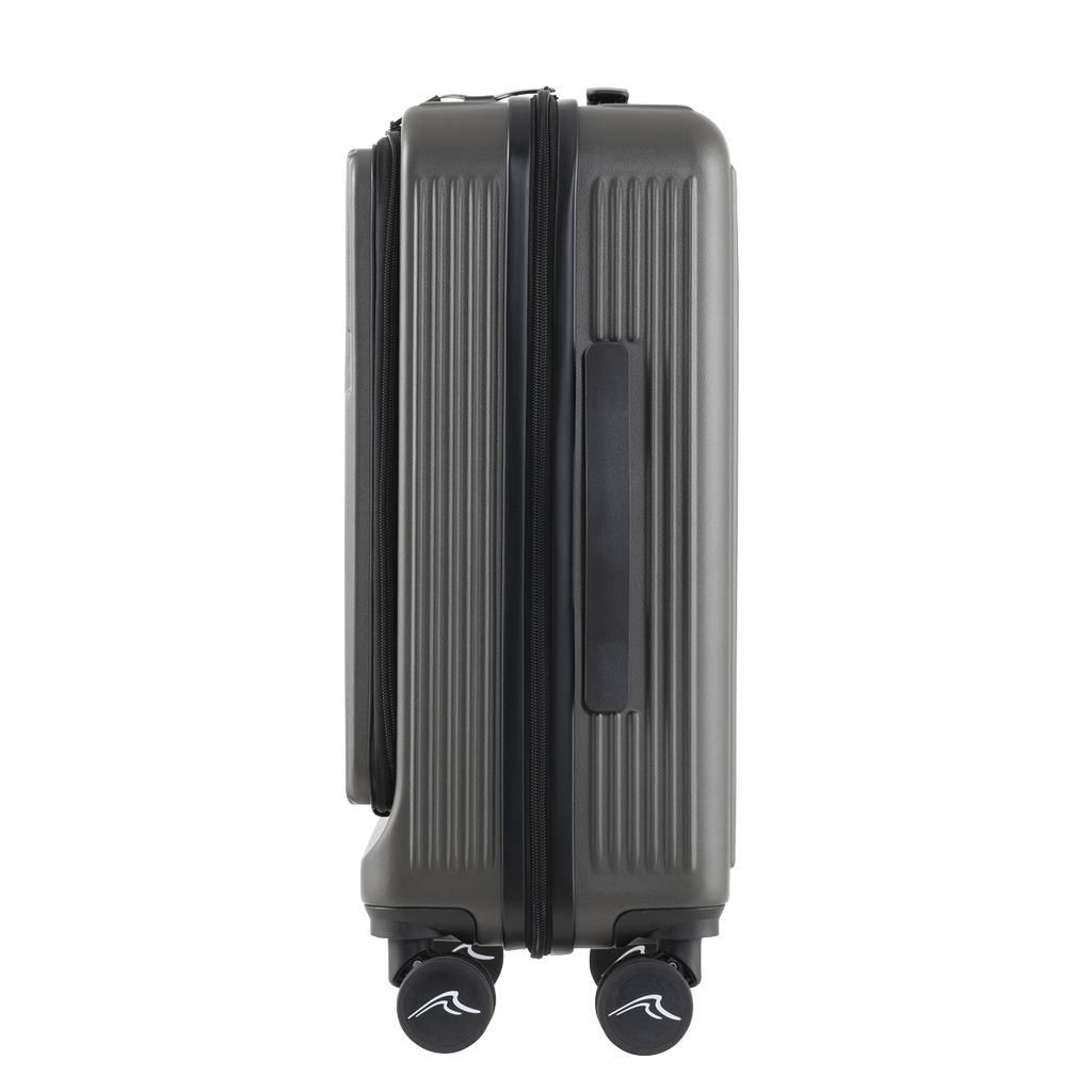 Dellonda Cabin Size Luggage with Dual TSA Lock 20", Black (DL157) (Factory Refurbished A)