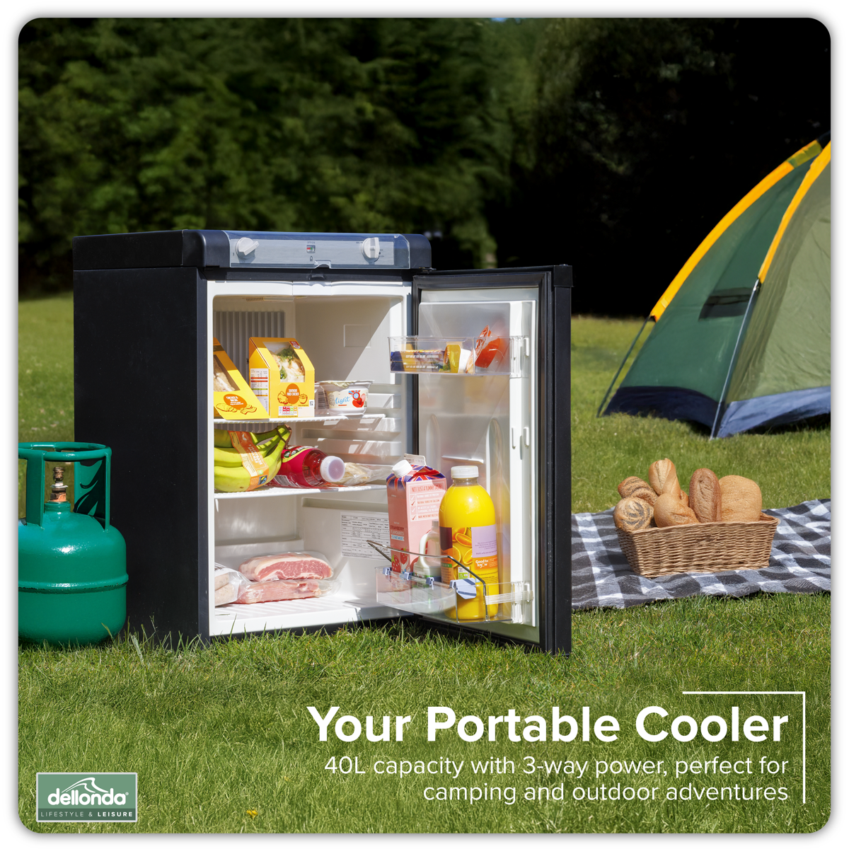 Dellonda 3-Way Fridge 40L