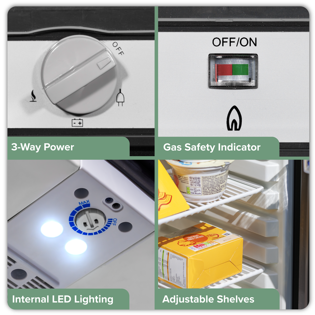 Dellonda 3-Way Fridge 40L