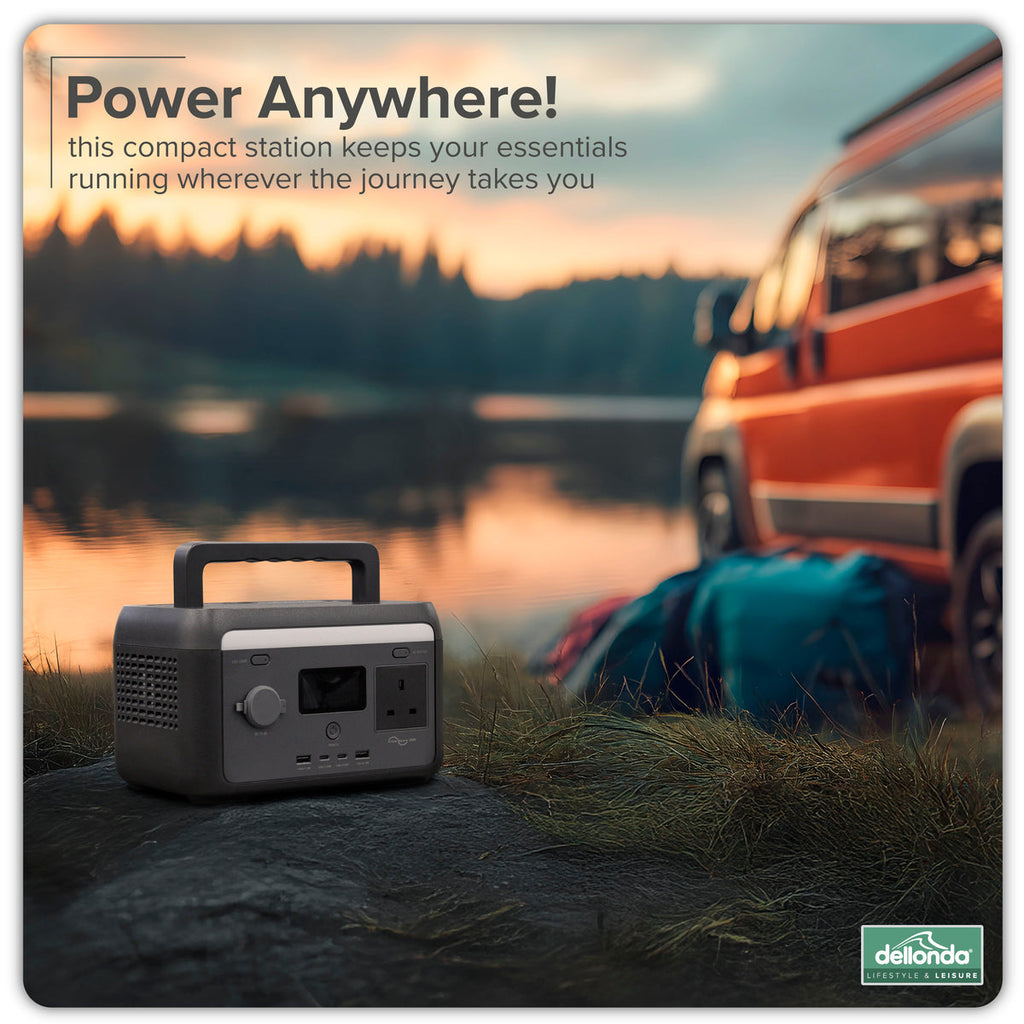 Dellonda Portable Power Station with Foldable Solar Panel, 300W (DL178)