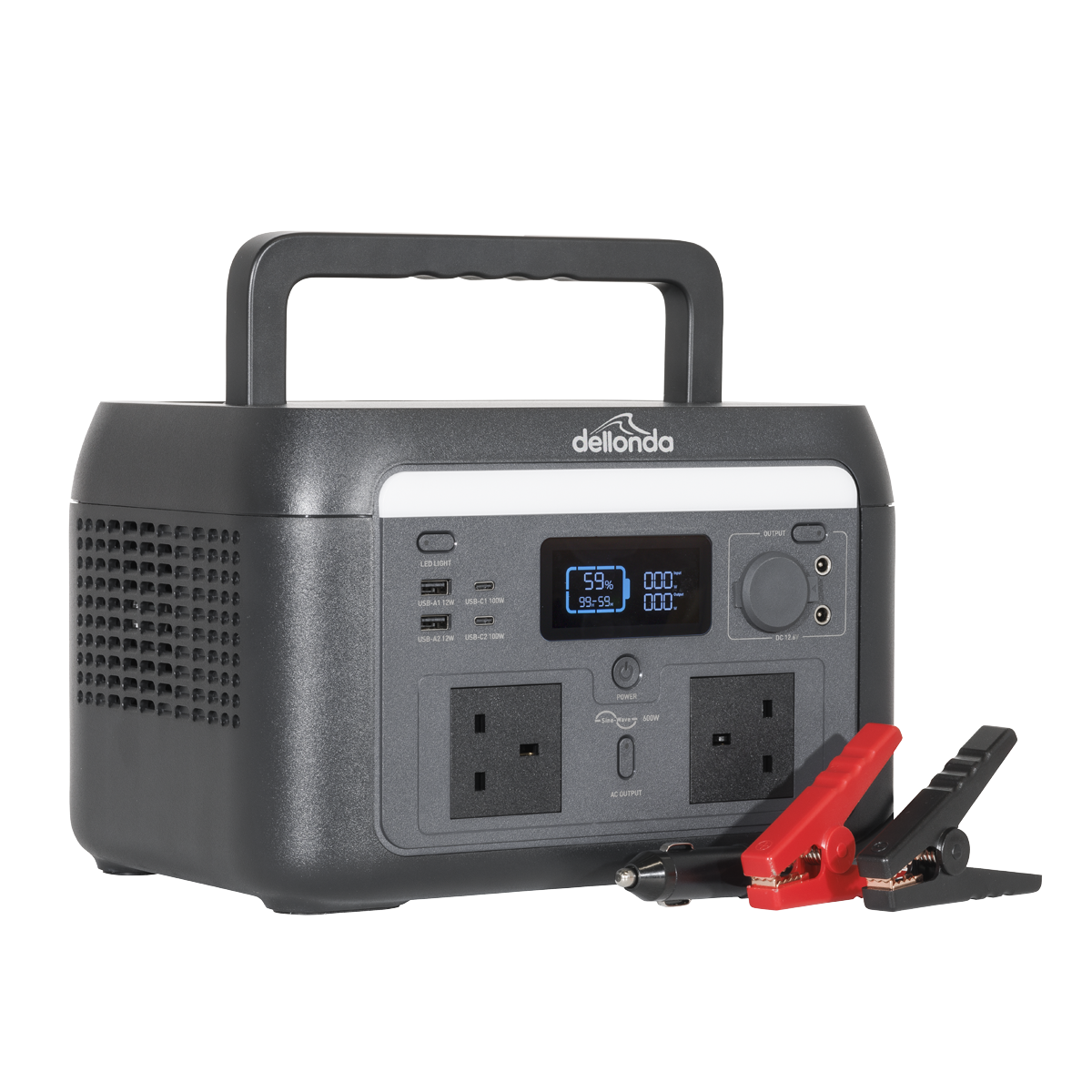 Dellonda Portable Power Station 600W