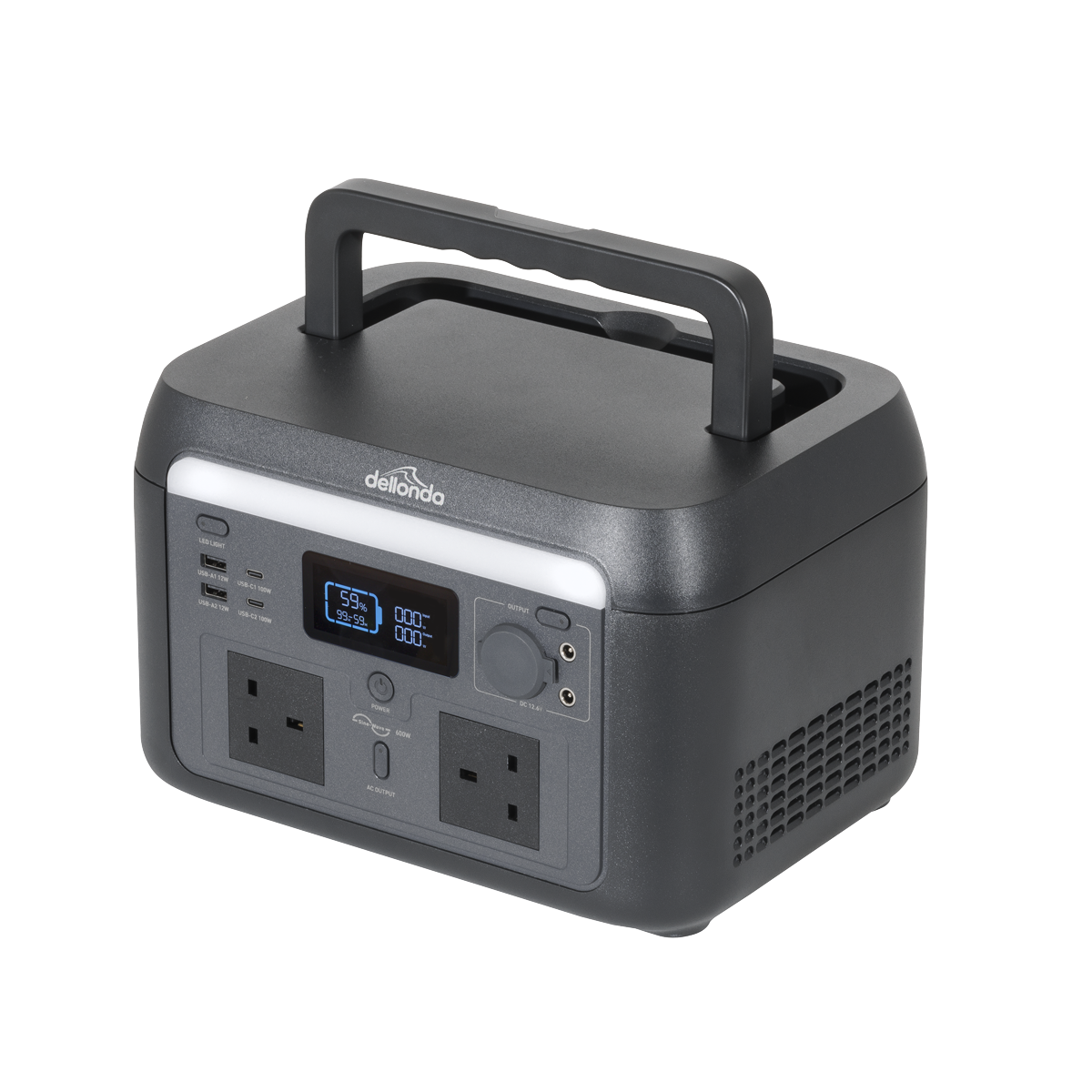 Dellonda Portable Power Station 600W