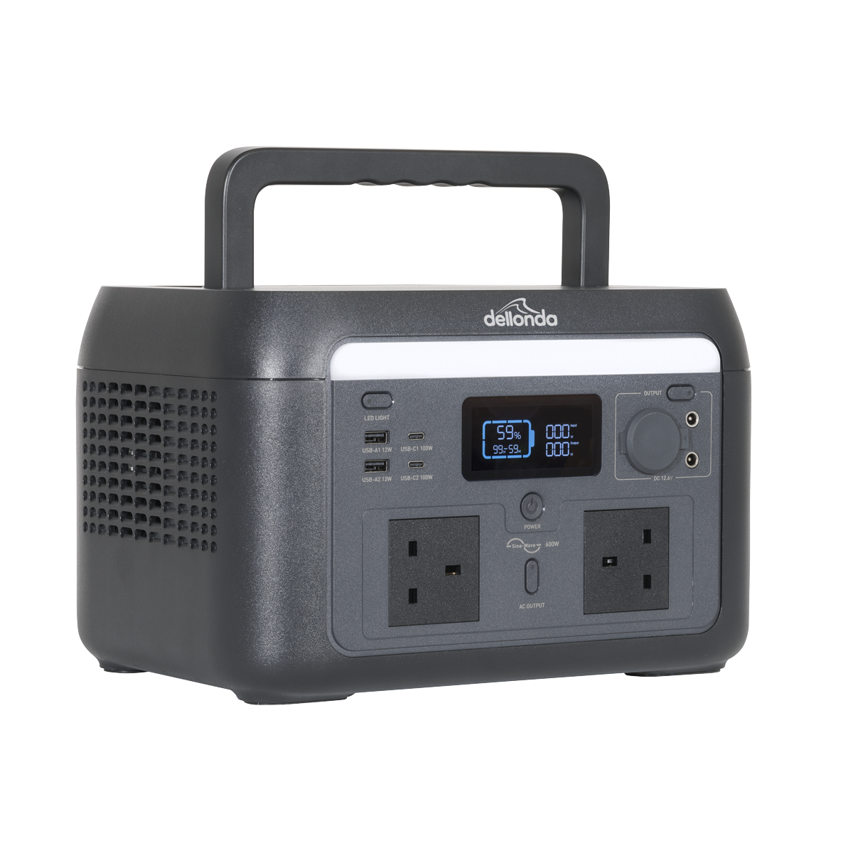 Dellonda Portable Power Station 600W