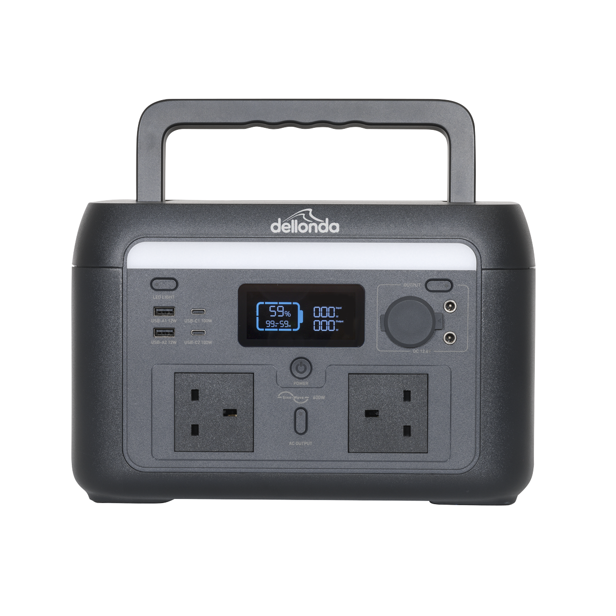 Dellonda Portable Power Station 600W
