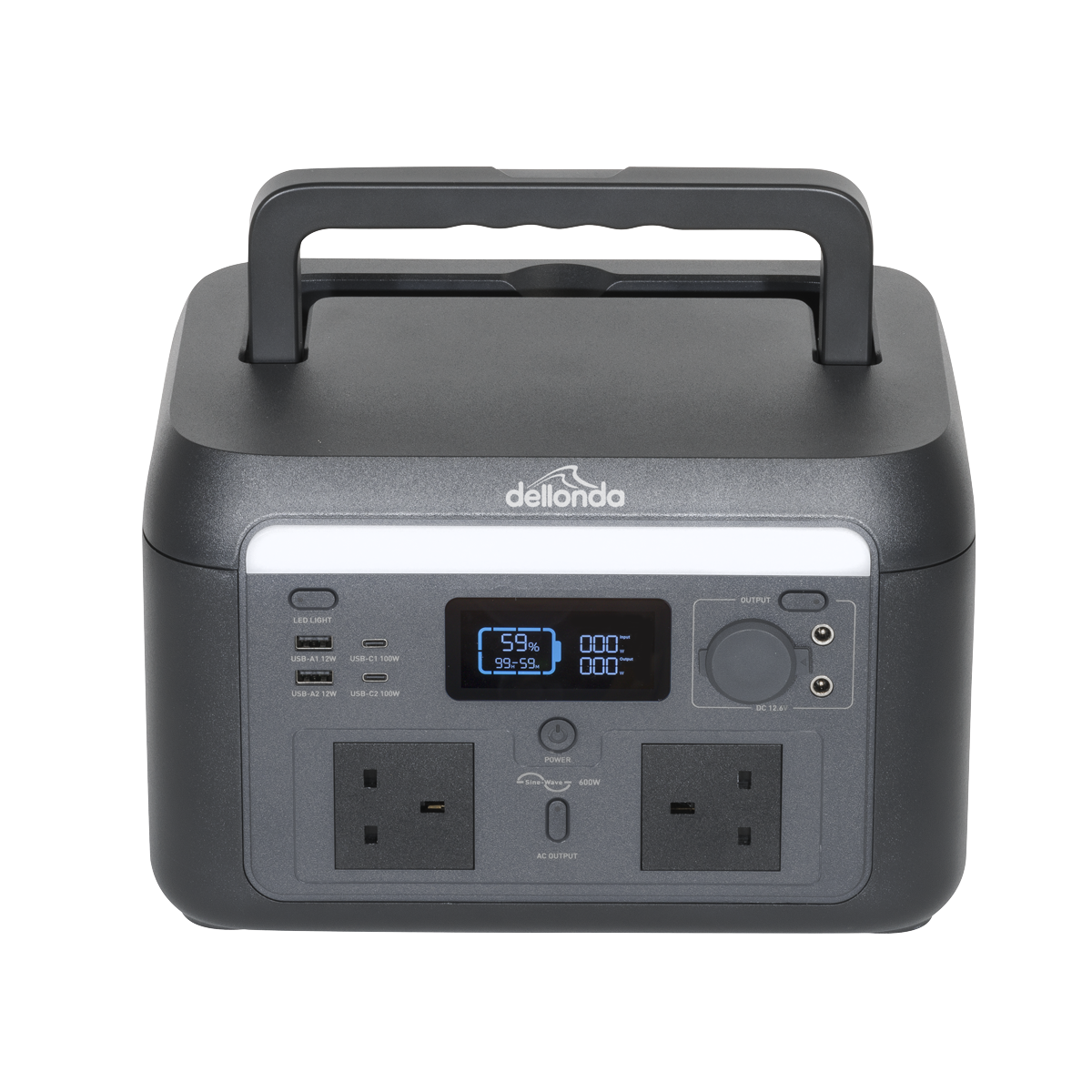 Dellonda Portable Power Station 600W