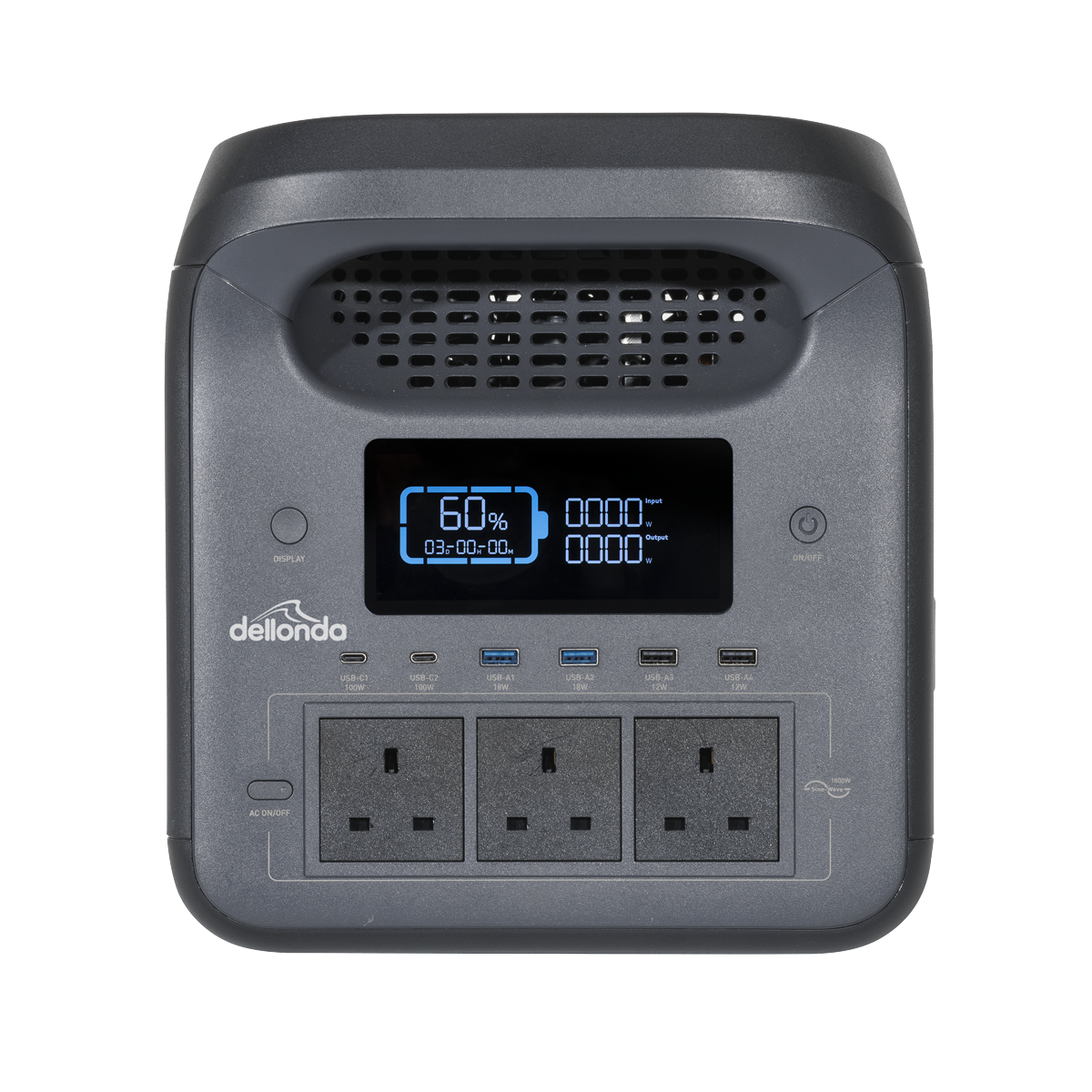 Dellonda Portable Power Station 1800W