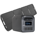 Dellonda Portable Power Station with Foldable Solar Panel, 1800W (DL180)