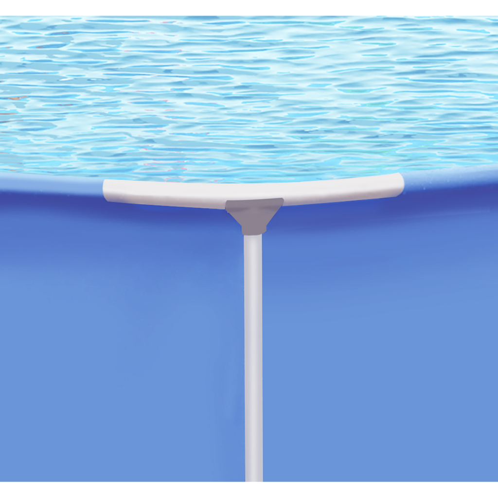Dellonda Steel Frame Swimming Pool with Filter Pump 12ft, Blue (DL20)