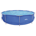 Dellonda Steel Frame Swimming Pool with Filter Pump 12ft, Blue (DL20)