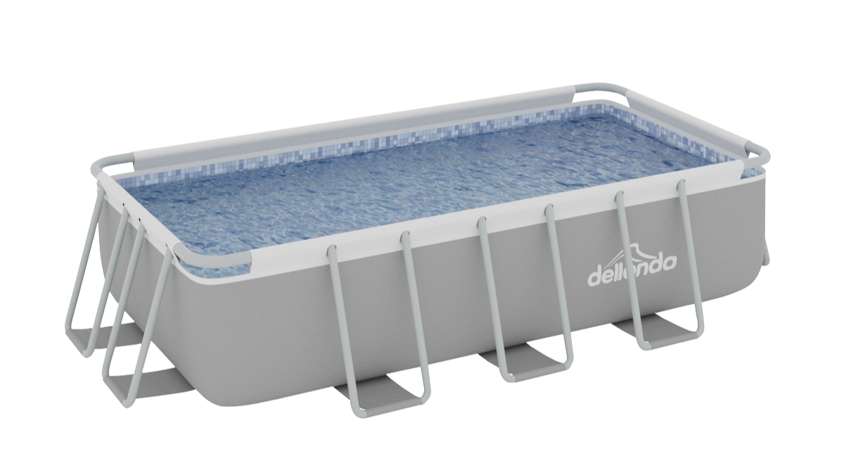 Dellonda DL21 Deluxe 13ft Steel Frame Swimming Pool with Filter Pump