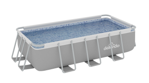 Dellonda DL21 Deluxe 13ft Steel Frame Swimming Pool with Filter Pump