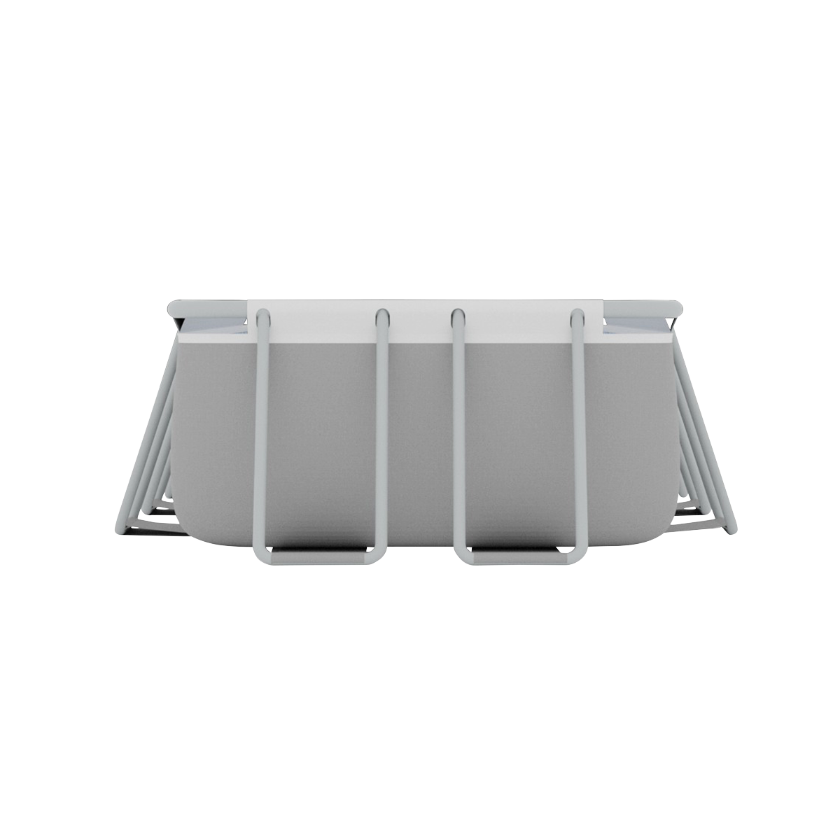 Dellonda Deluxe Steel Frame Swimming Pool with Filter Pump 13ft