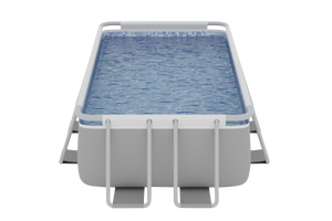 Dellonda DL21 Deluxe 13ft Steel Frame Swimming Pool with Filter Pump