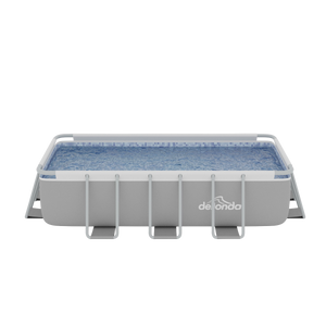 Dellonda Deluxe Steel Frame Swimming Pool with Filter Pump 13ft