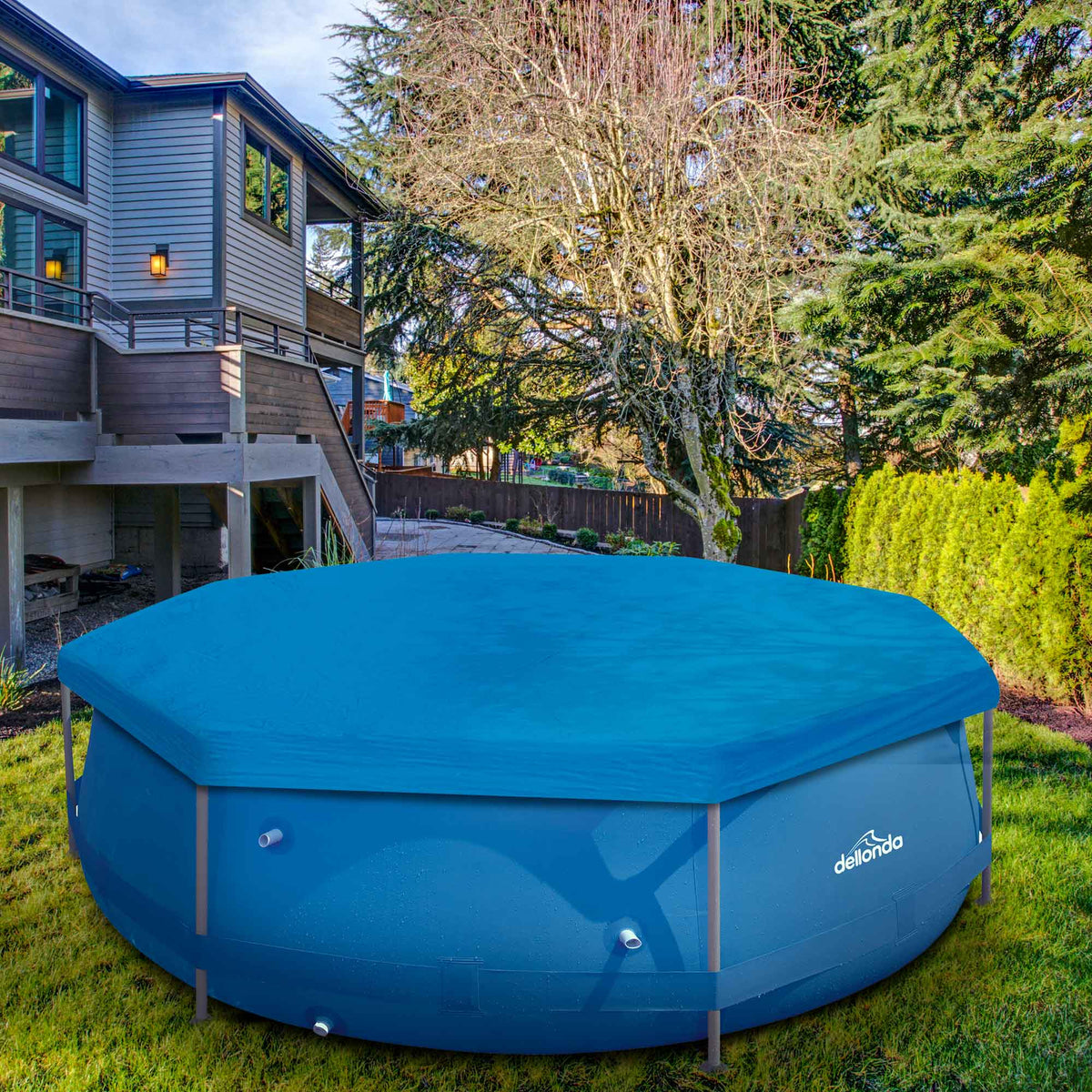 Dellonda Swimming Pool Top Cover with Rope Ties for DL19 (DL40)