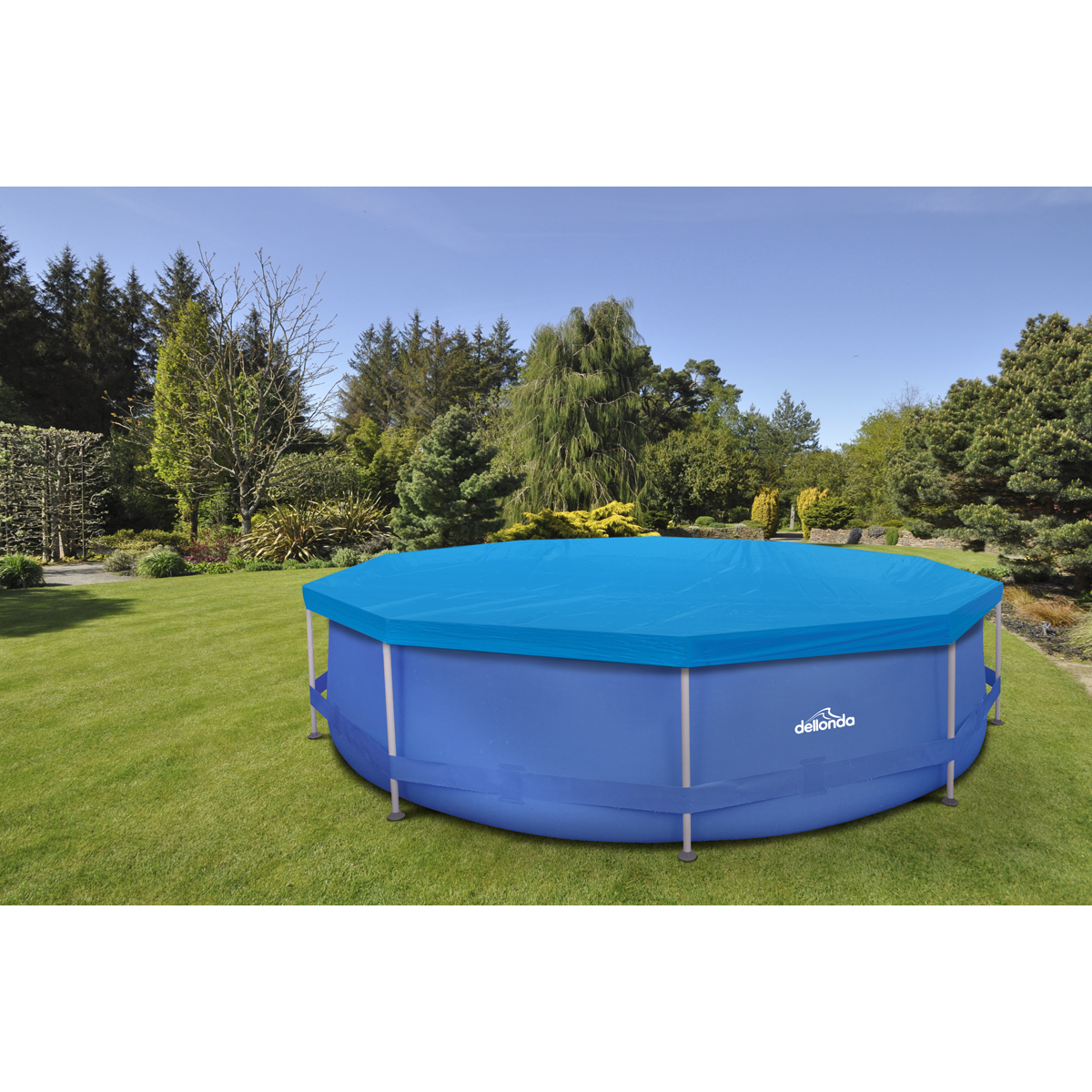 Dellonda Swimming Pool Top Cover with Rope Ties for DL20