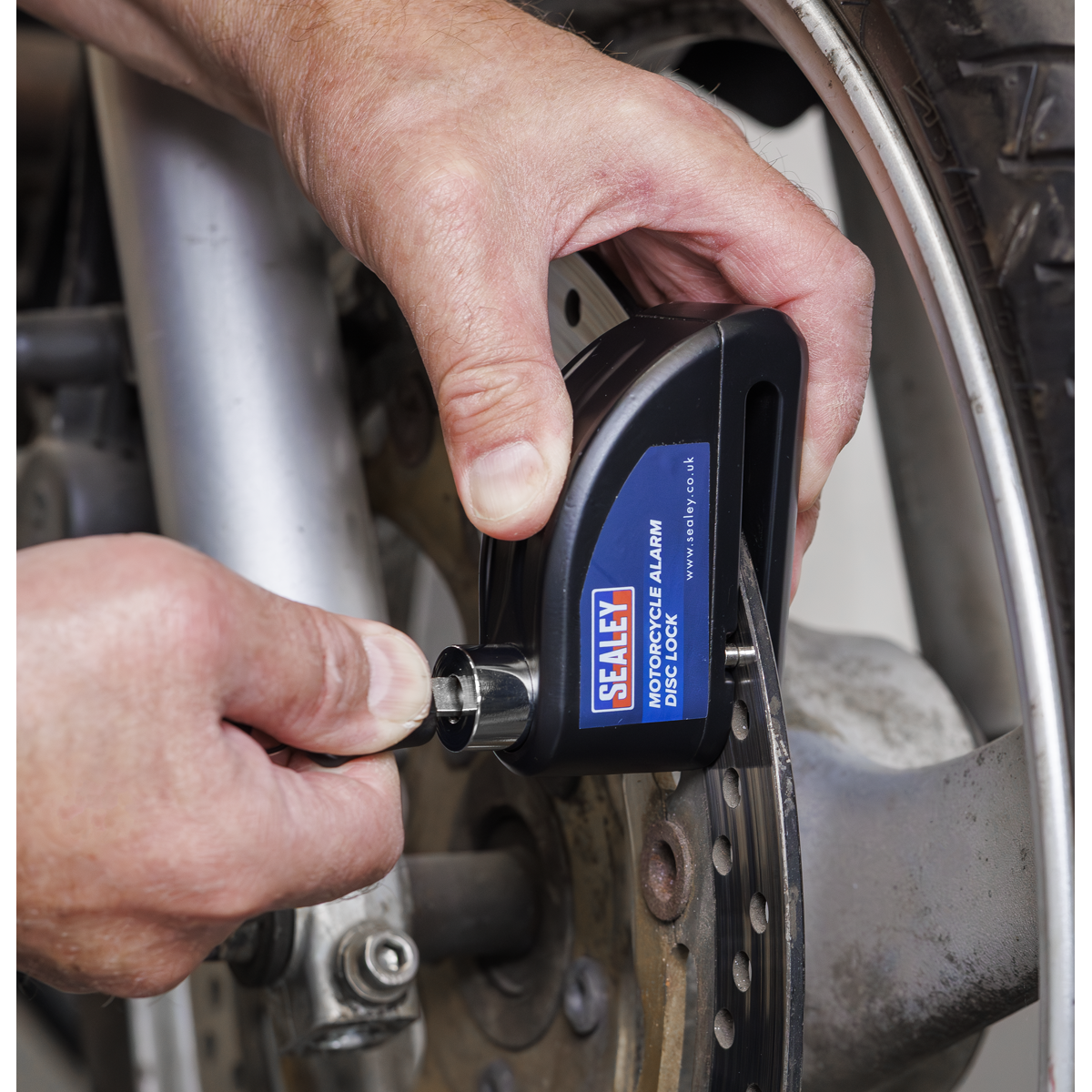 Motorcycle Alarm Disc Lock - Pair
