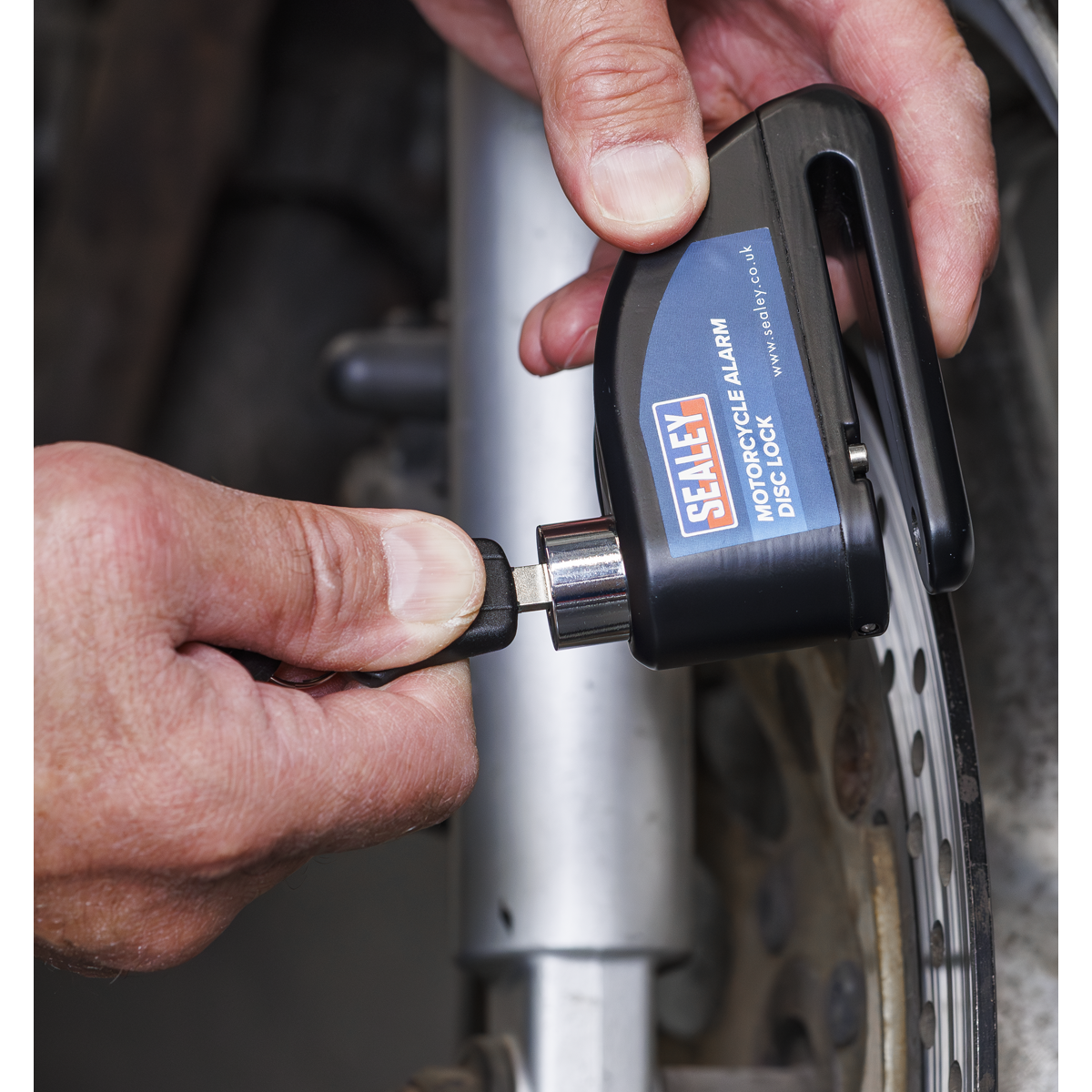 Motorcycle Alarm Disc Lock - Pair