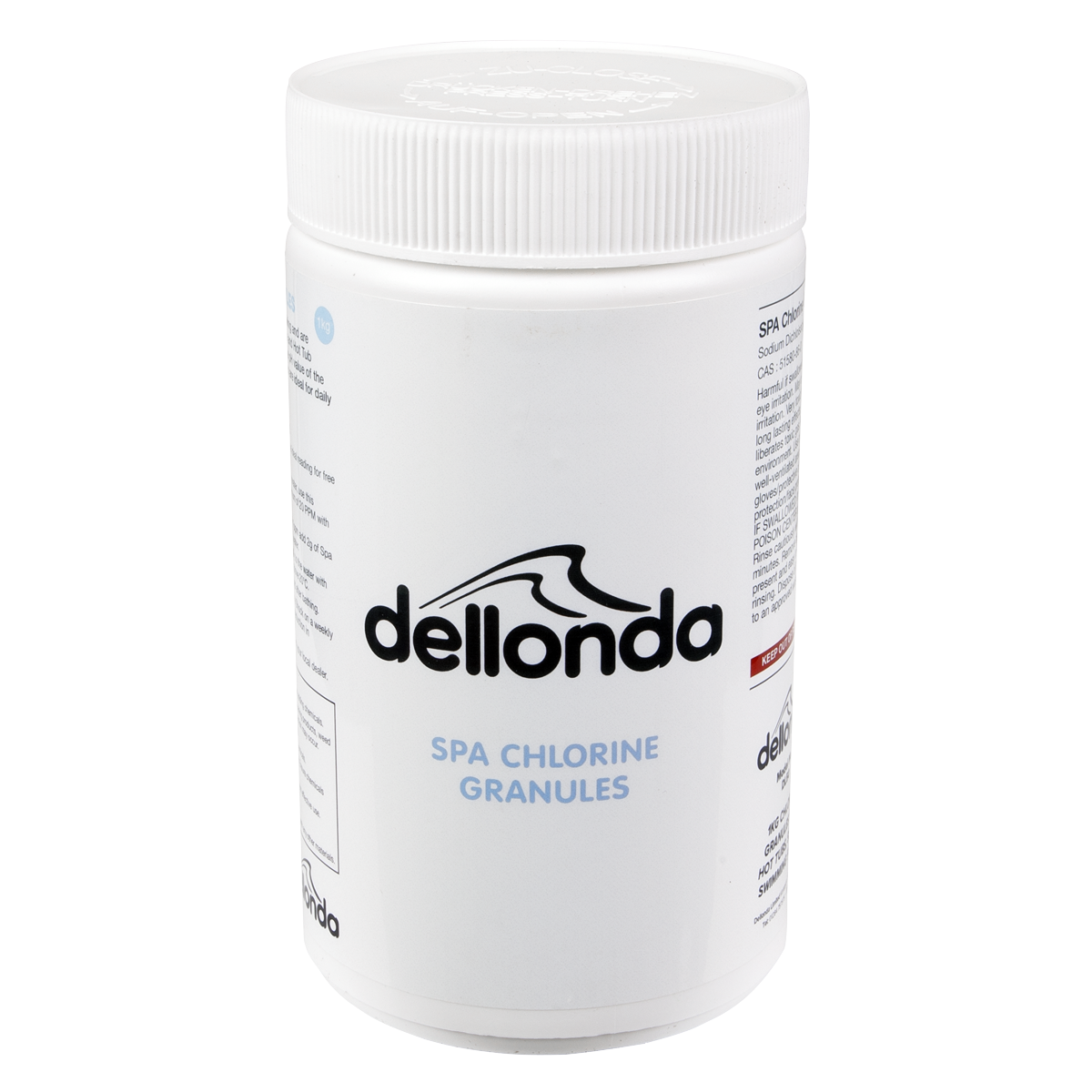 Dellonda Hot Tub/Spa/Pool Chlorine Granules 1kg (DL50)