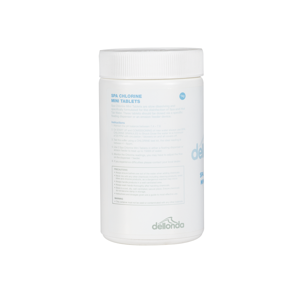 Dellonda Hot Tub/Spa/Pool Chlorine Mini Tabs 1kg (DL51)