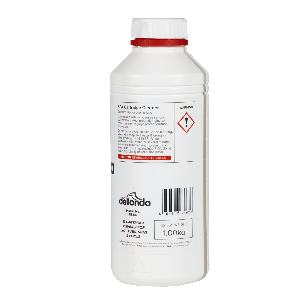 Dellonda Universal Filter Cartridge Cleaner for Hot Tubs/Spas & Swimming Pools 1L