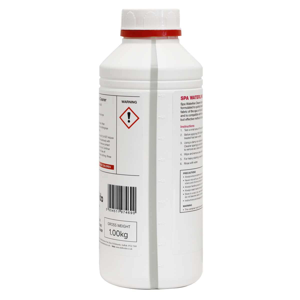 Dellonda Hot Tub/Spa Waterline/Surface Cleaner 1L (DL58)