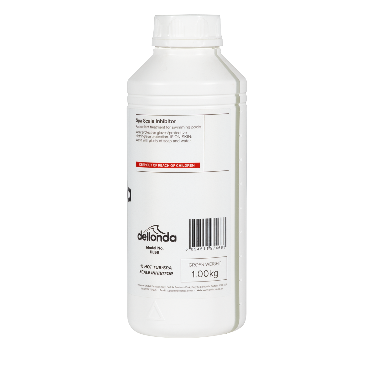 Dellonda Hot Tub/Spa/Pool Scale Inhibitor 1L (DL59)