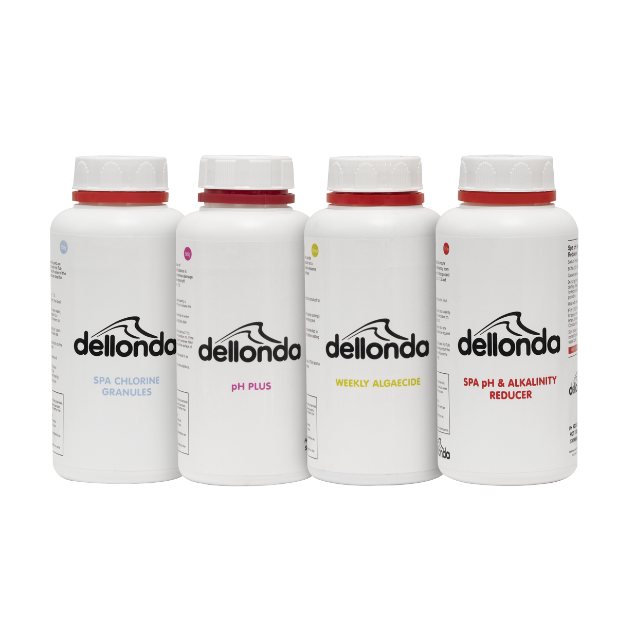Dellonda Swimming Pool Starter Kit - Chlorine, pH Increaser, pH Reducer, Algaecide
