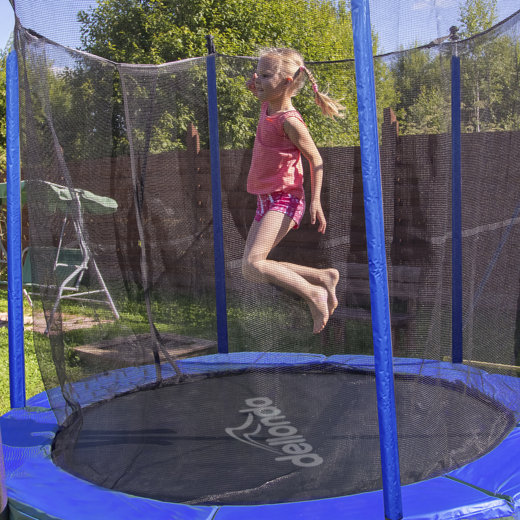 Dellonda Heavy-Duty 6ft Outdoor Trampoline with Safety Enclosure (DL66) (Factory Refurbished A)